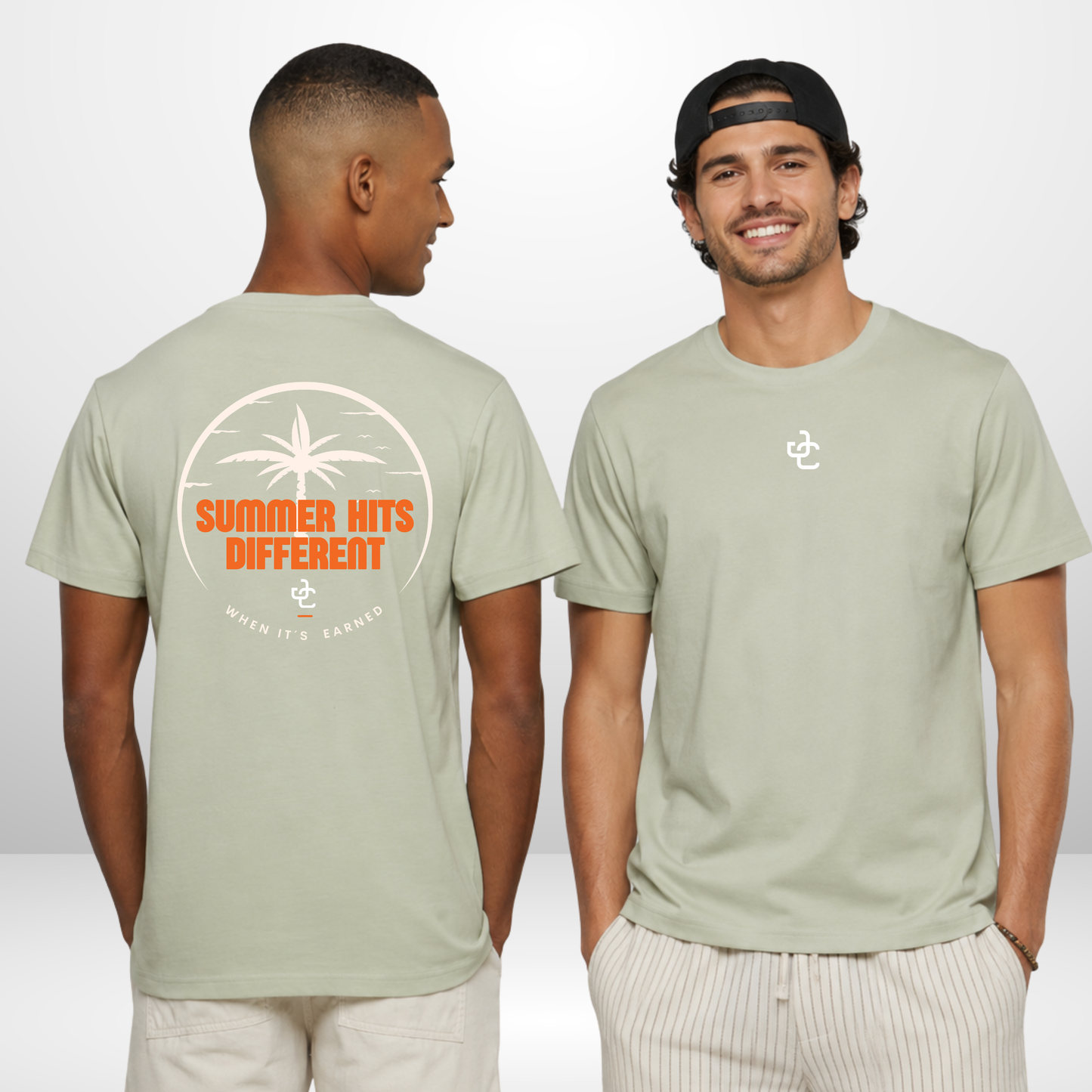 "SUMMER HITS DIFFERENT" Julian Chrobot X The Squad T-Shirt in 2 Farben