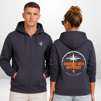 "SUMMER HITS DIFFERENT" Julian Chrobot X The Squad  Zip Hoody