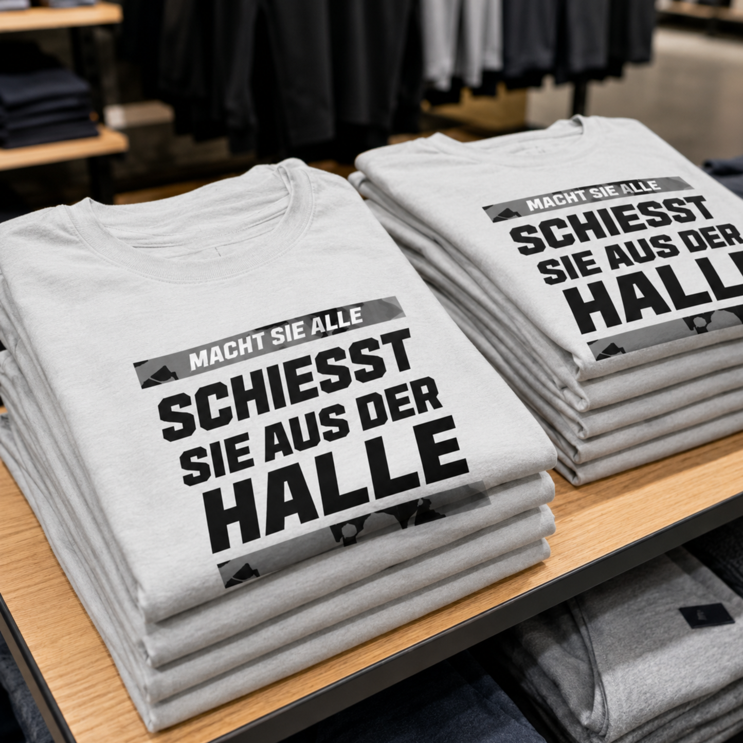 Schiesst sie aus der Halle T-Shirt