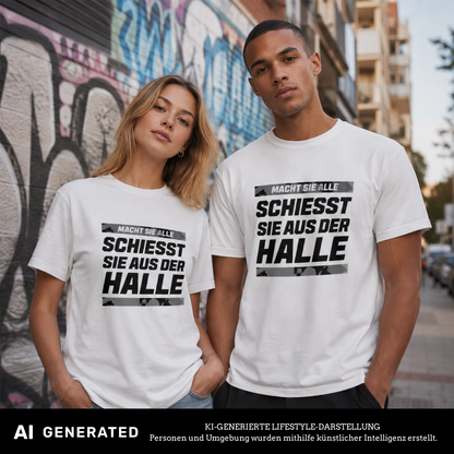 Schiesst sie aus der Halle T-Shirt