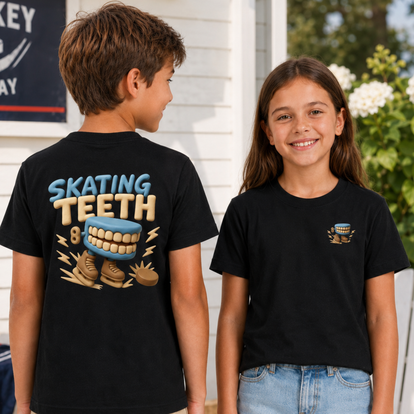 Skating Teeth Kids Tee