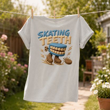 Skating Teeth Ladies Shirt