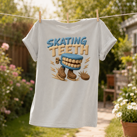 Skating Teeth Ladies Shirt