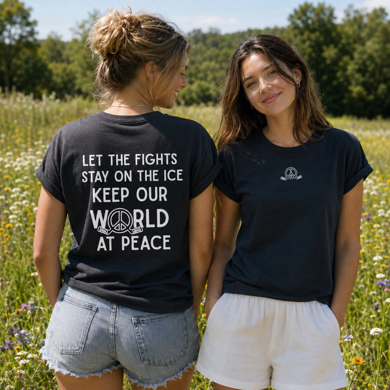 Stay on the Ice Hockey Ladies Shirt