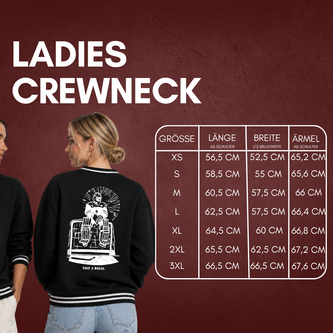 "TAKE A BREAK" the squad  x 𝔡𝔯𝔬𝔭𝔭𝔦𝔫𝔤 𝔤𝔞𝔲𝔫𝔱𝔩𝔢𝔱𝔰 Ladies Crewneck