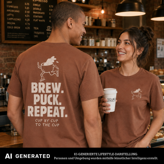 Brew.Puck.Repeat. Shirt