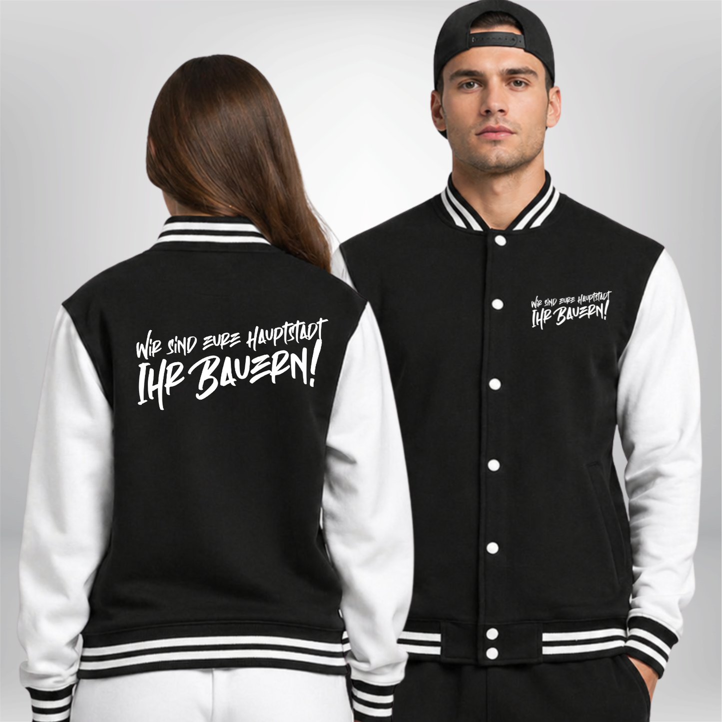 "WIR SIND EURE HAUPTSTADT" Broken Sticks X The Squad Varsity / College Jacke