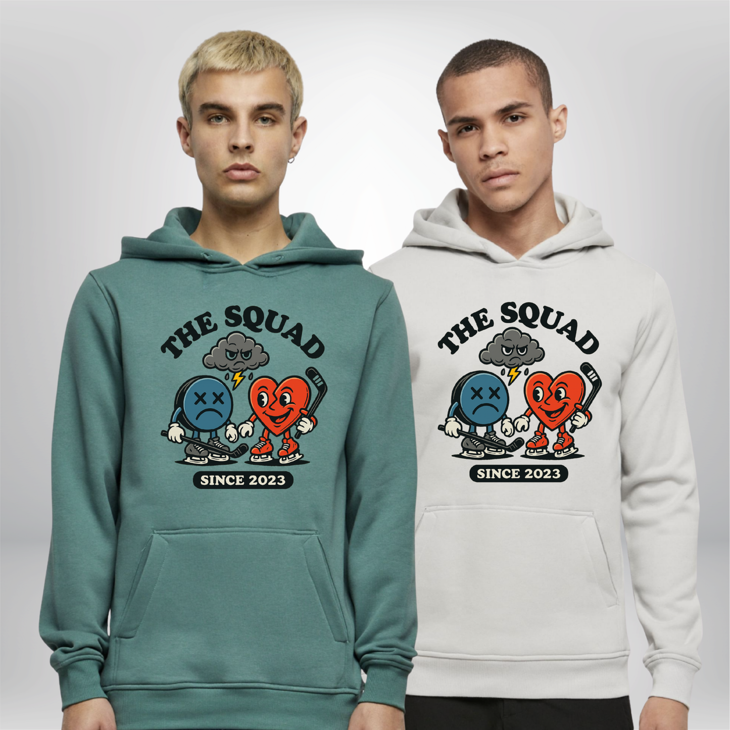 THE SQUAD "Cloudy Mood" Heavy Hoody in 2 Farben