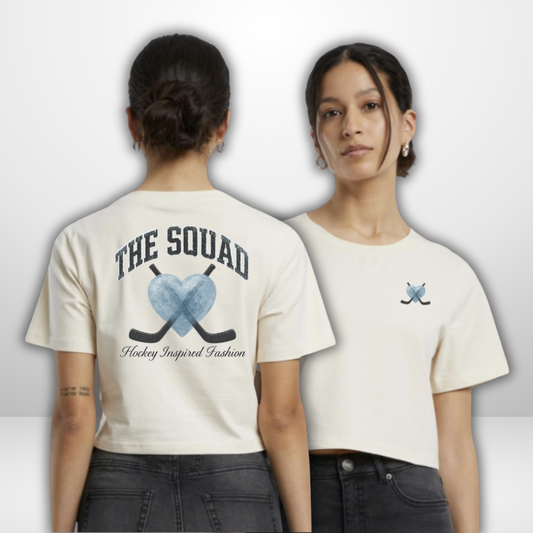 THE SQUAD "Frozen Heart”" Ladies Cropped Tee