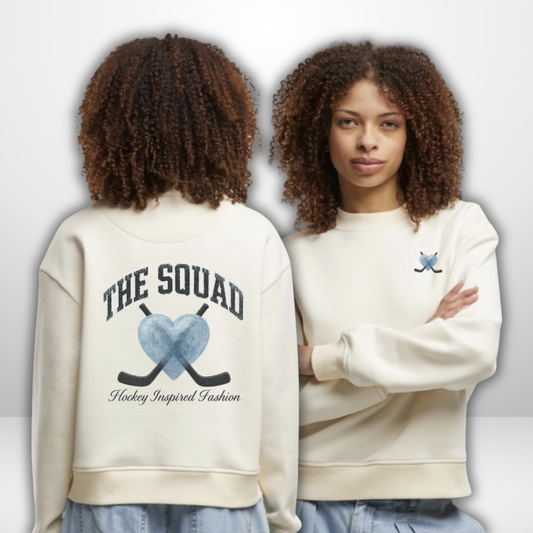 THE SQUAD "Frozen Heart" Ladies Oversized Crewneck
