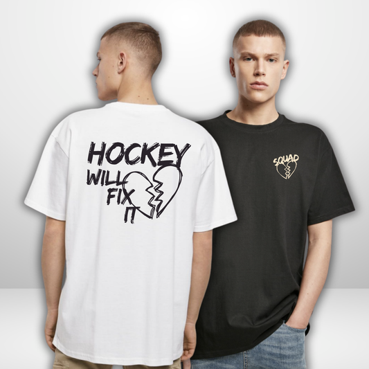 THE SQUAD "Hockey will fix it"  Oversized T-Shirt in 2 Farben