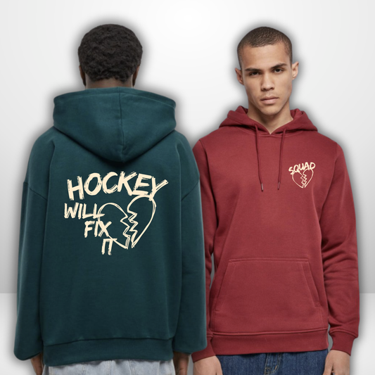 THE SQUAD "Hockey will fix it" Heavy Hoodie in 2 Farben
