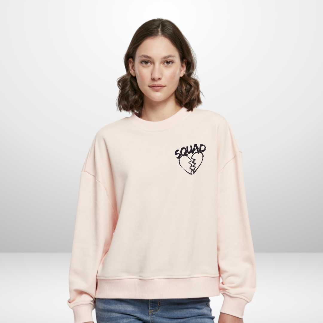 THE SQUAD 💔🏒🩹 "Hockey will fix it" Ladies Oversized Crewneck