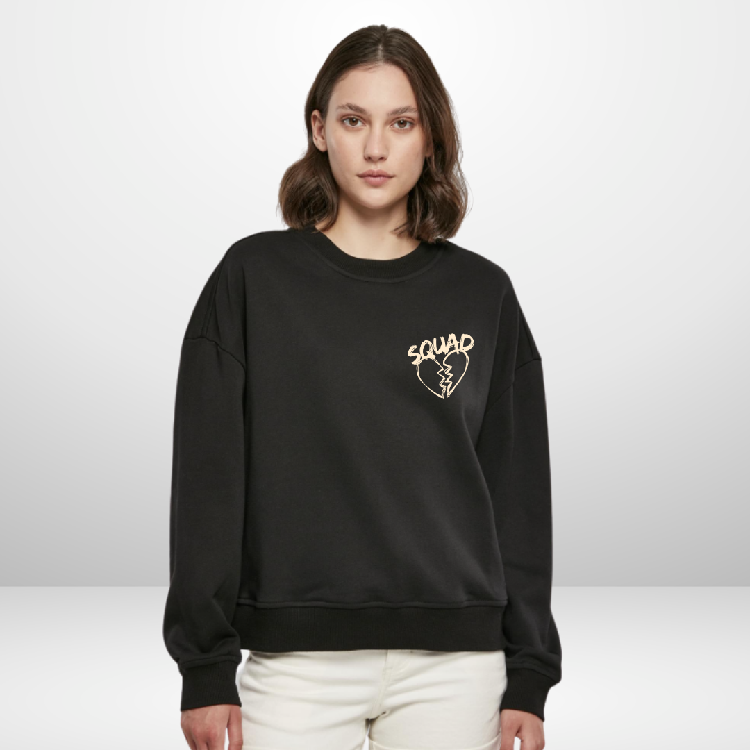 THE SQUAD 💔🏒🩹 "Hockey will fix it" Ladies Oversized Crewneck