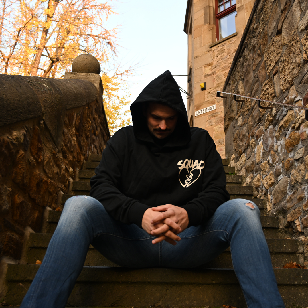 THE SQUAD "Hockey will fix it" Ultra Heavy Oversized Hoodie in 2 Farben
