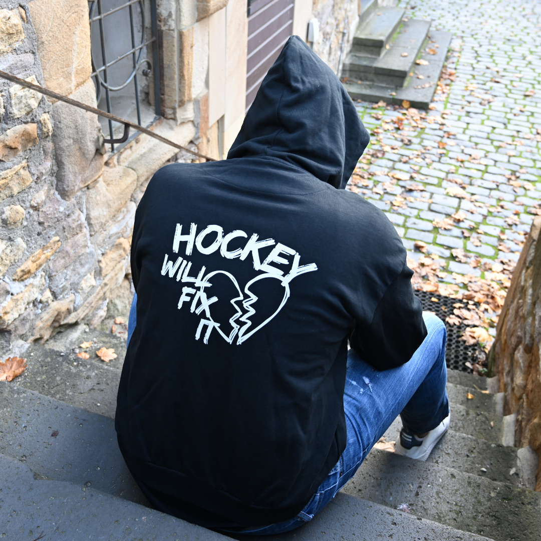 THE SQUAD "Hockey will fix it" Ultra Heavy Oversized Hoodie in 2 Farben