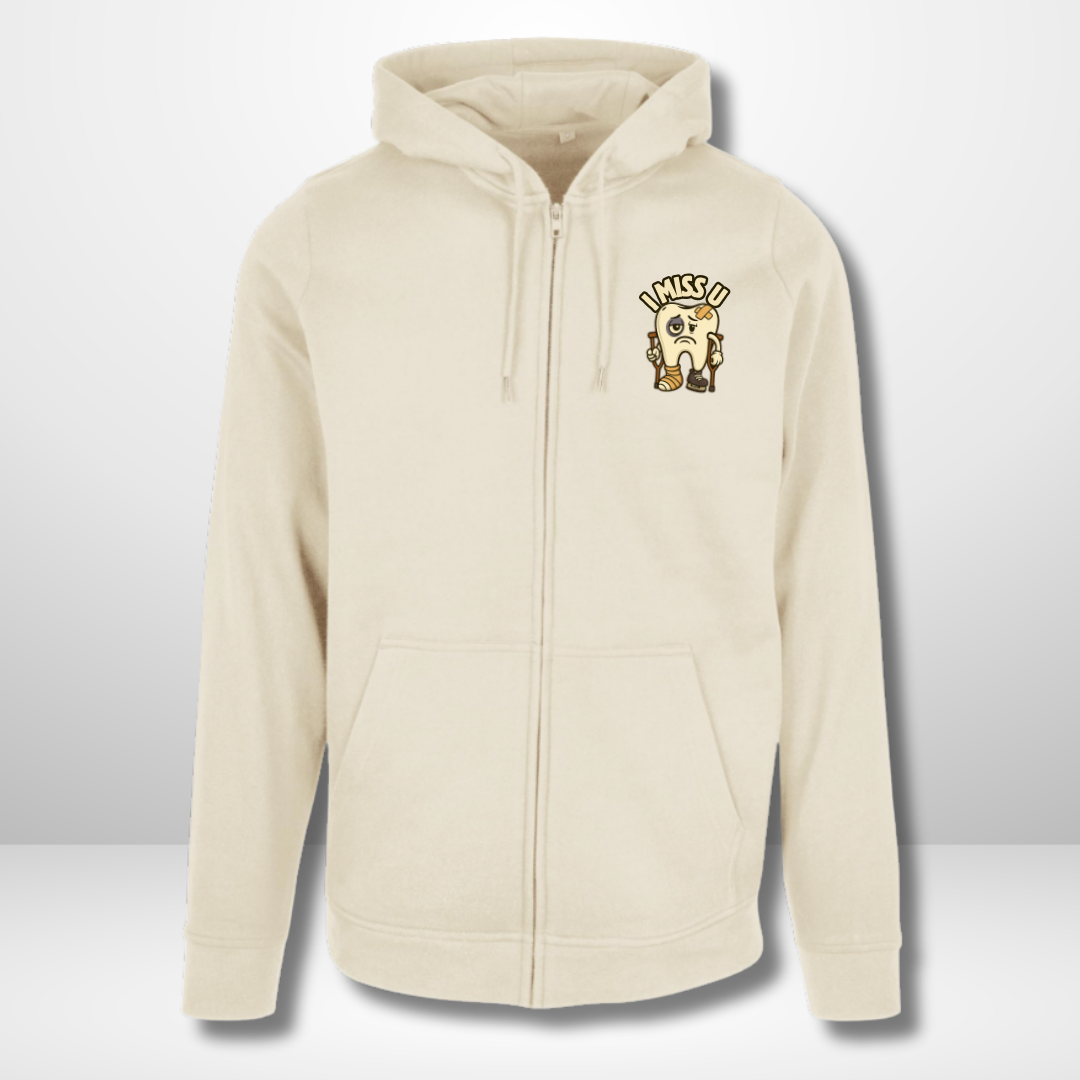 THE SQUAD " I Miss U" 🦷💔 Zip Hoody in 2 Farben