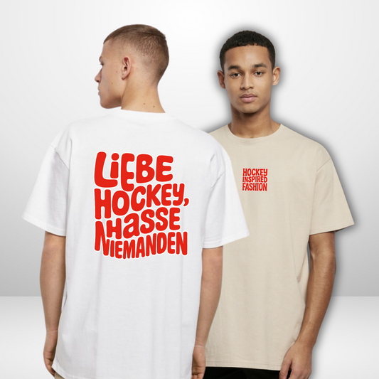 THE SQUAD "Liebe Hockey, hasse niemanden" Oversized Shirt in 2 Farben