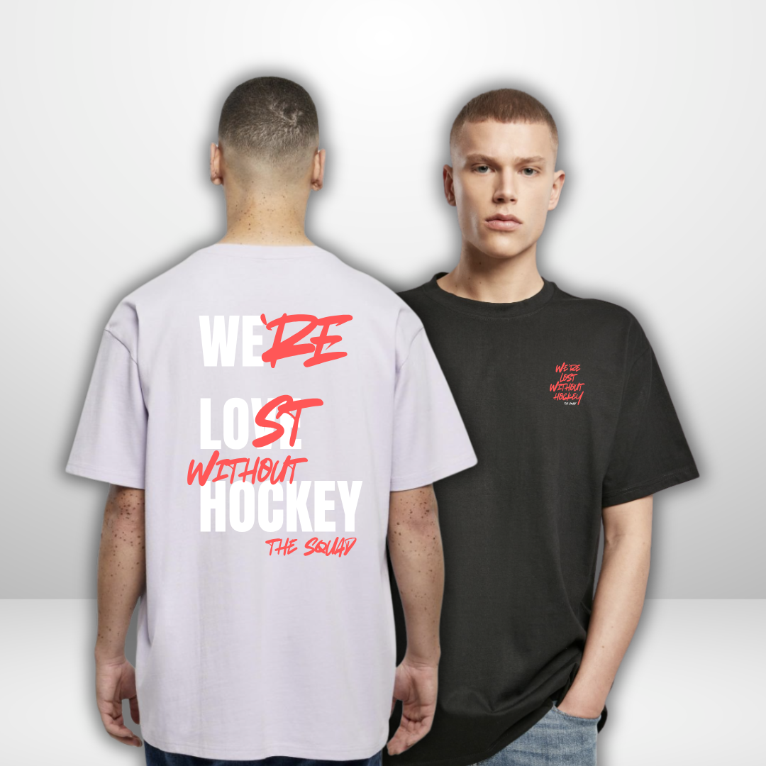 THE SQUAD "Lost without Hockey" Oversized T-Shirt in 2 Farben