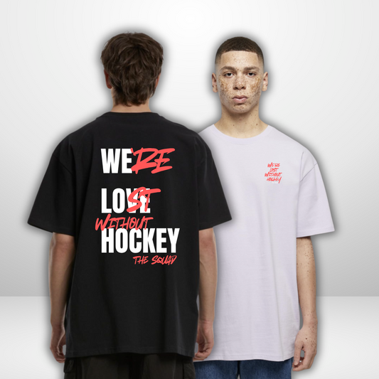 THE SQUAD "Lost without Hockey" Oversized T-Shirt in 2 Farben