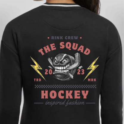 THE SQUAD "Rink Crew" Ladies College Sweat Crew