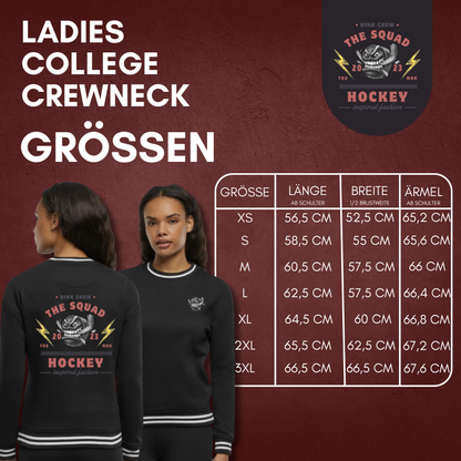 THE SQUAD "Rink Crew" Ladies College Sweat Crew