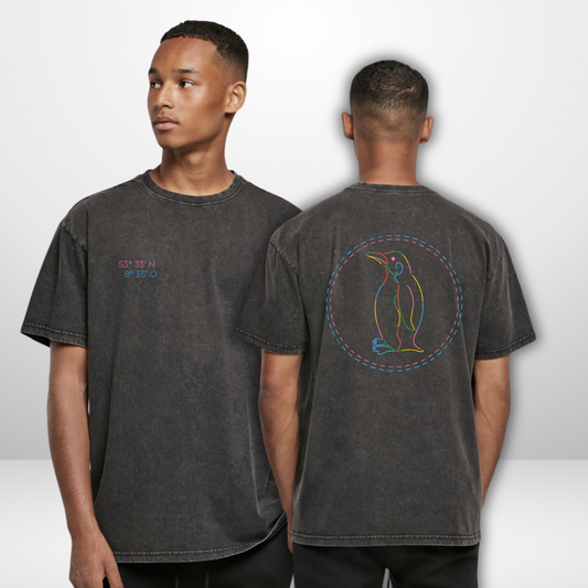 THE SQUAD "Weite Reise" Acid Washed Oversized T-Shirt
