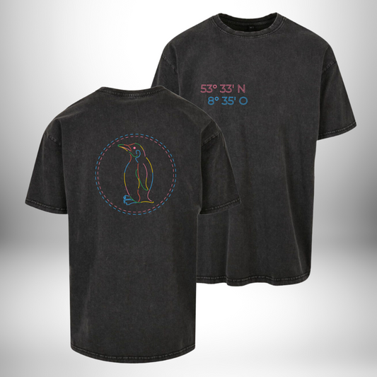 THE SQUAD "Weite Reise" Acid Washed Oversized T-Shirt