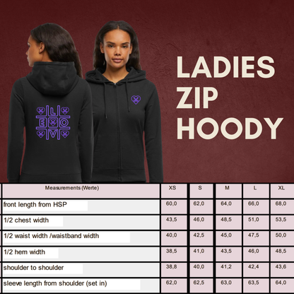 "TIC-TAC-HOCKEY" The Squad Ladies Zip Hoody