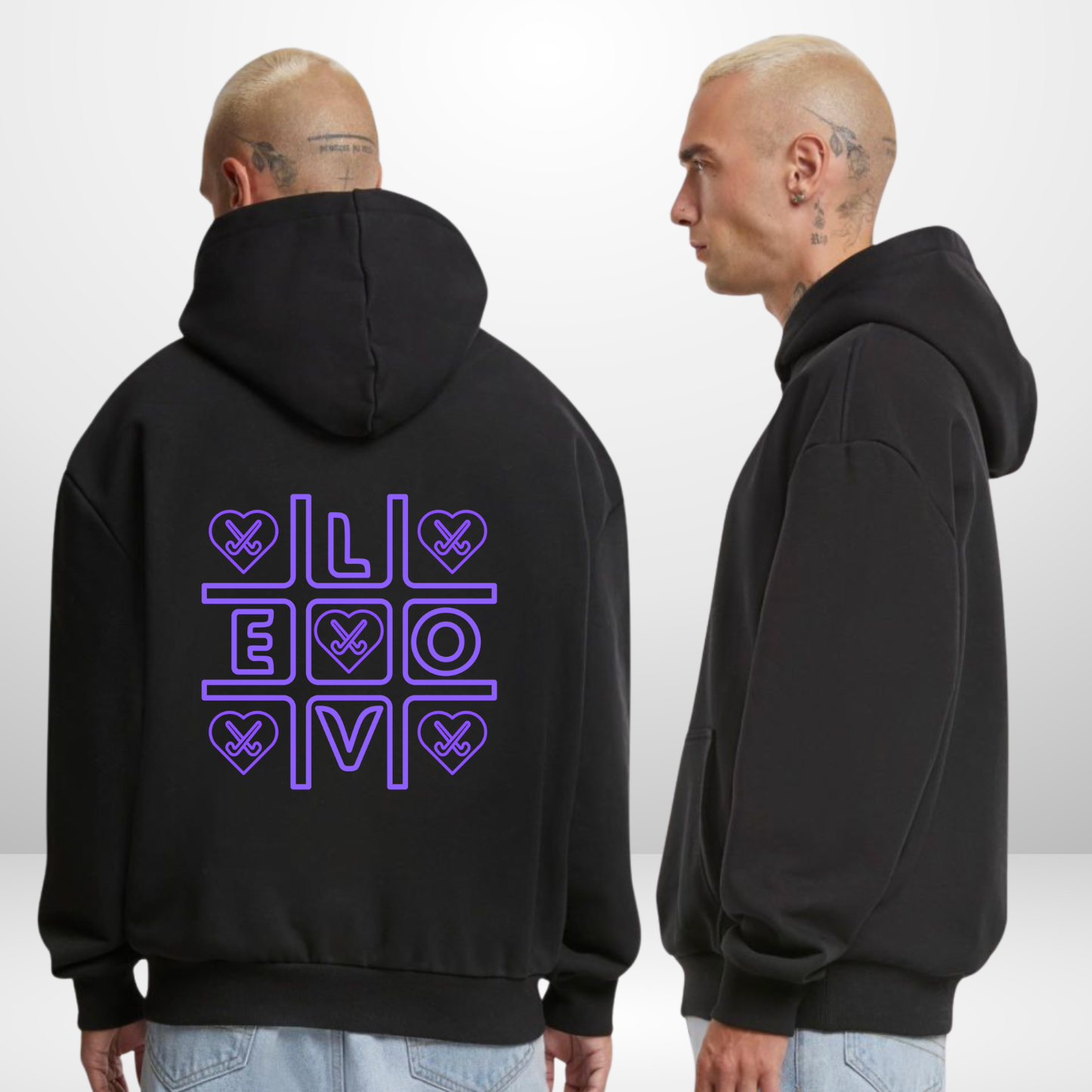 "TIC-TAC-HOCKEY" The Squad Ultra Heavy Oversized Hoody
