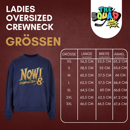 Marco Nowak 🏒 "Klopf auf Holz" 🪵 Ladies Oversized Crewneck