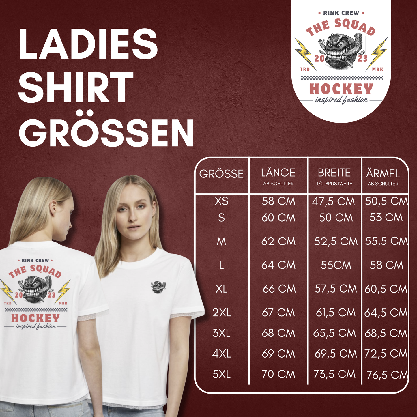 THE SQUAD "Rink Crew" Ladies Shirt