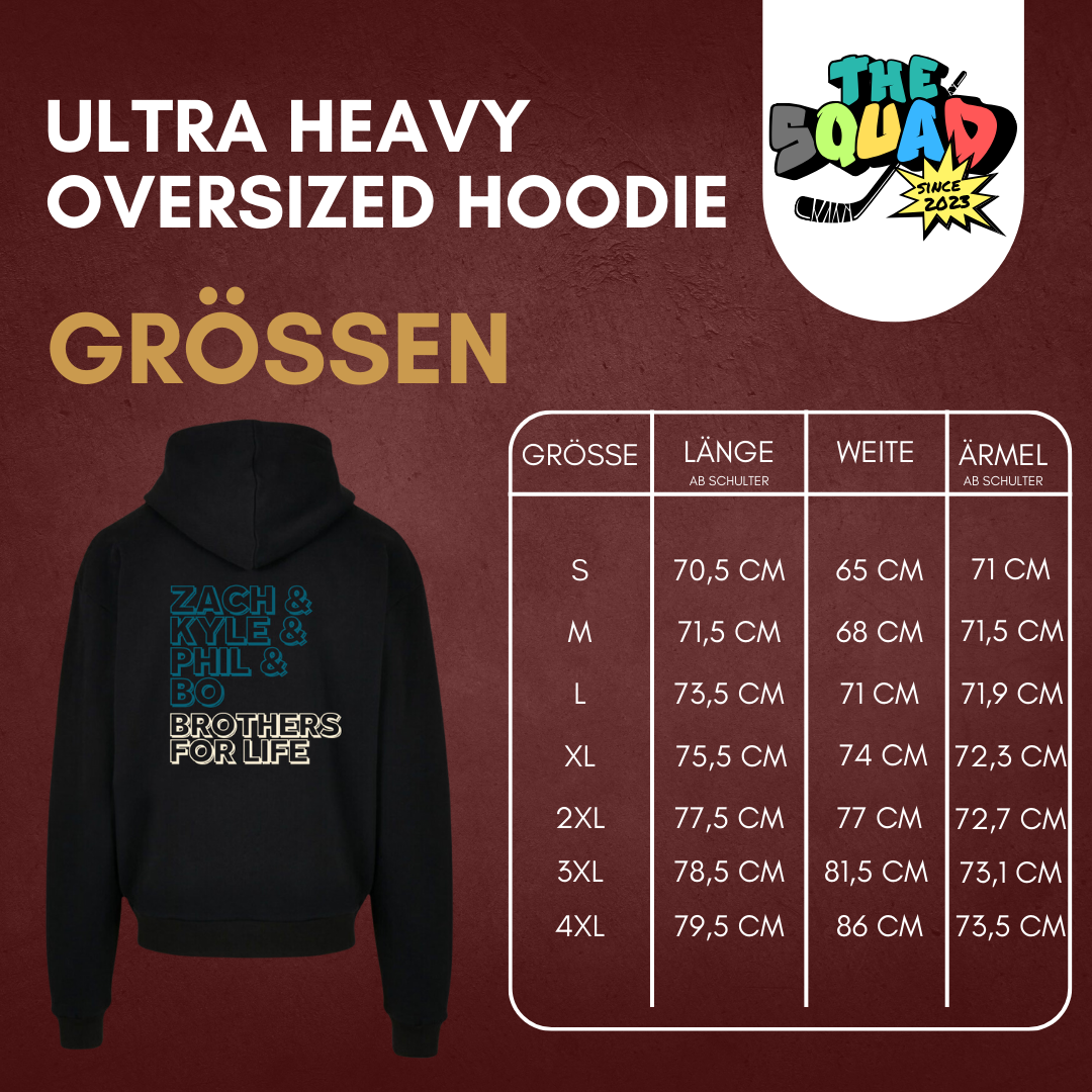 Brothers for Life "4 Brothers" Ultra Heavy Oversized Hoodie