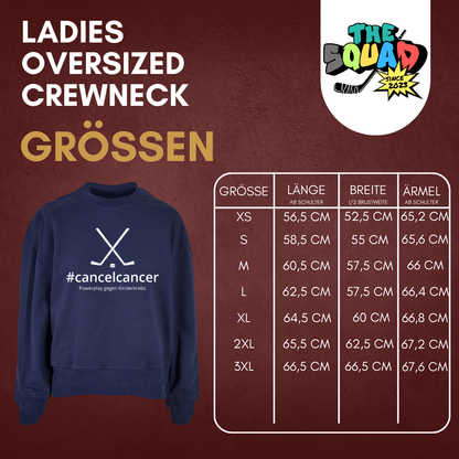 Cancel Cancer "Powerplay" Ladies Crewneck