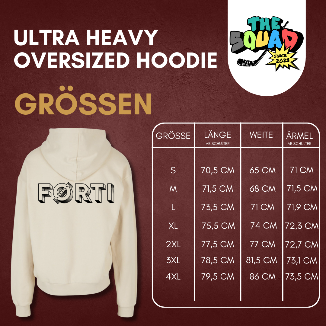 Henrik Haukeland "FØRTI DAG" Ultra Heavy Oversized Hoodie