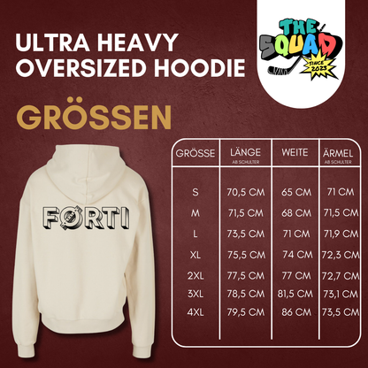 Henrik Haukeland "FØRTI DAG" Ultra Heavy Oversized Hoodie