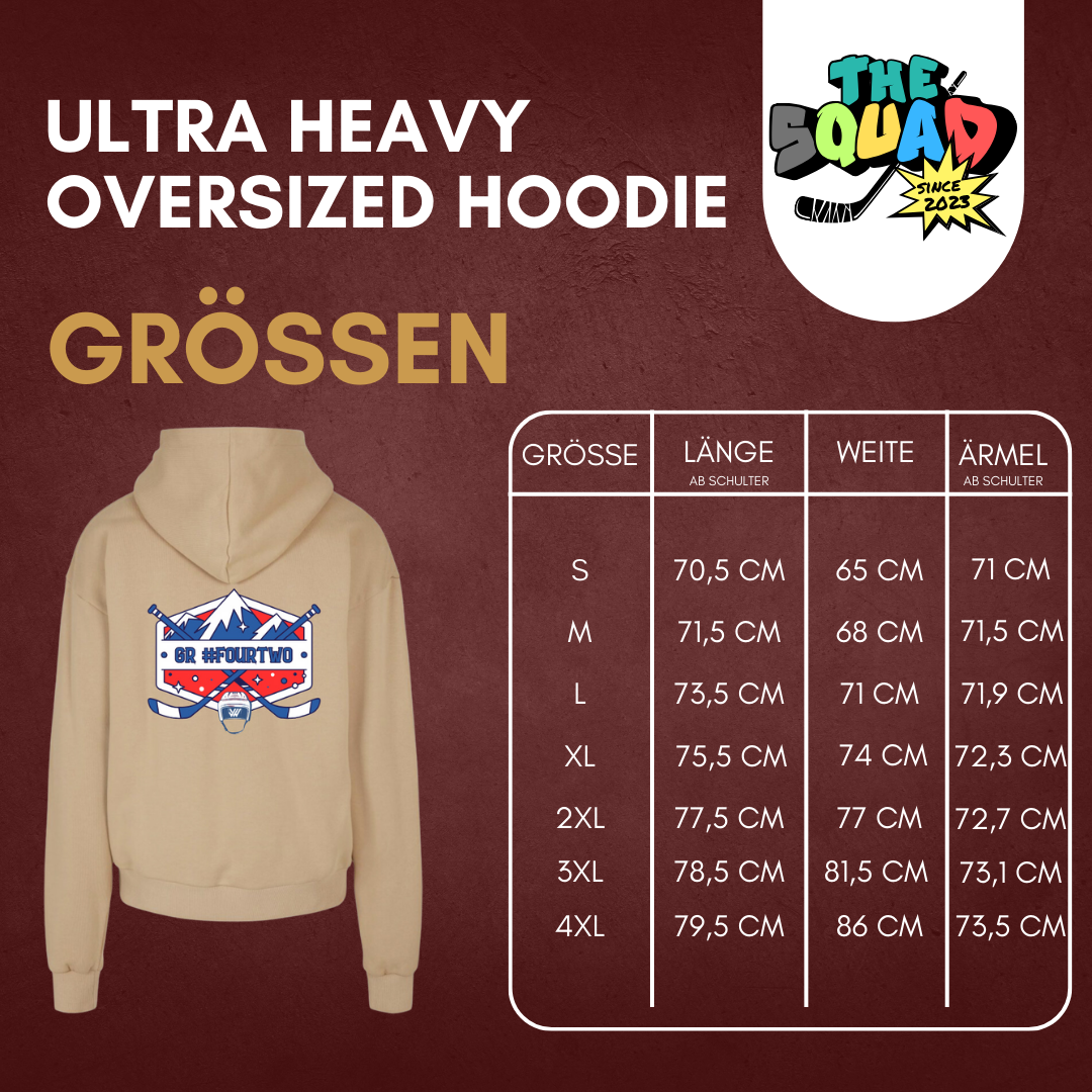 Jamal Watson "Fourtwo" Ultra Heavy Oversized Hoodie in 2 Farben