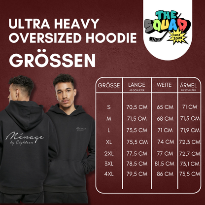 Jonas Müller "Menage by Eighteen" Ultra Heavy Hoodie in 2 Farben