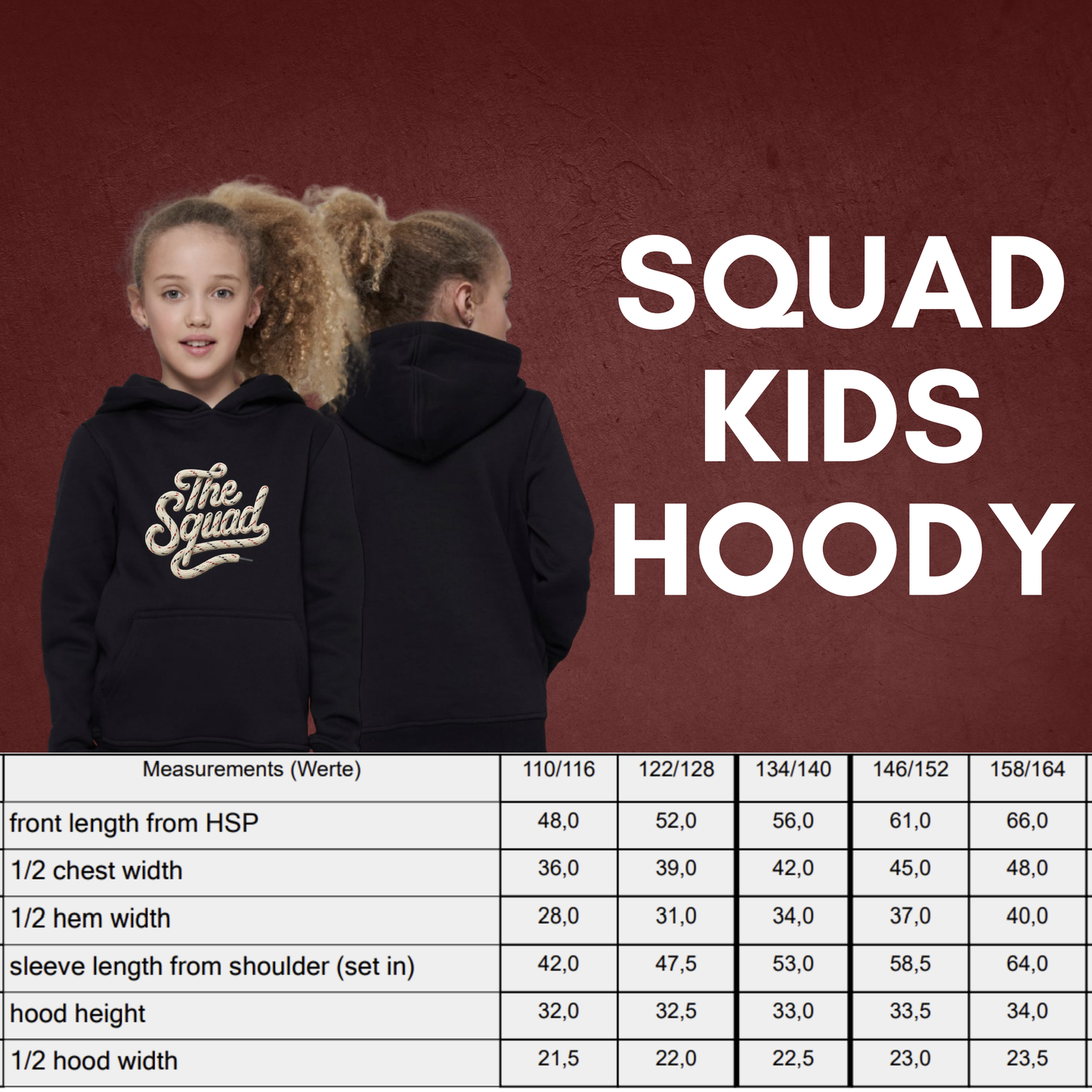 "HOCKEY LACES" The Squad Kids Hoody