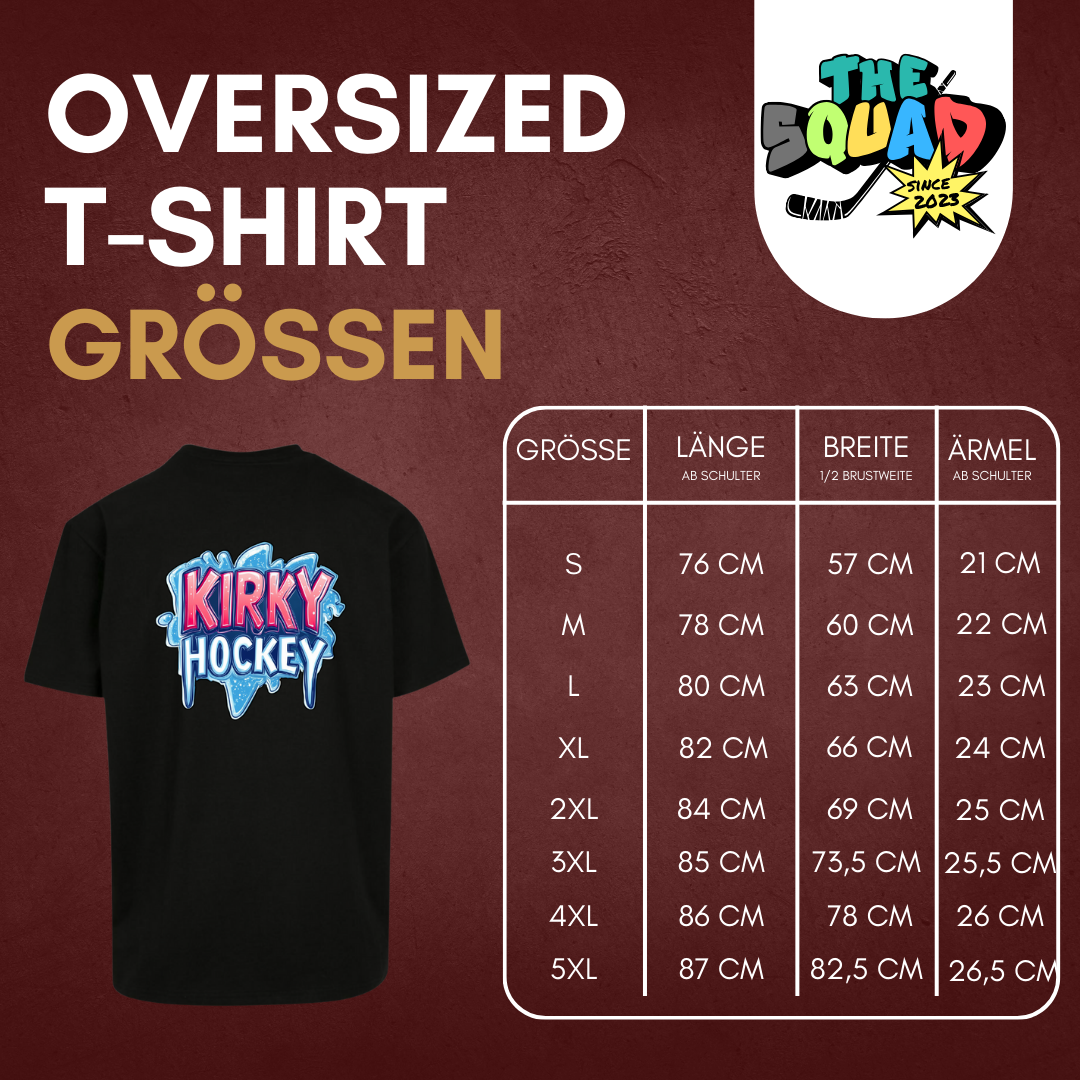Liam Kirk "Kirky Hockey" Oversized T-Shirt in 2 Farben