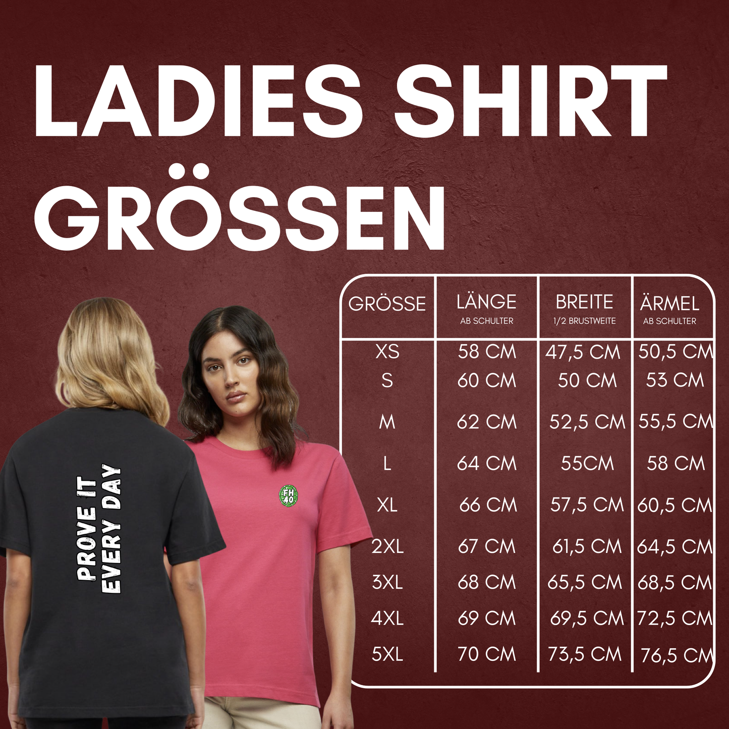 "PROVE IT EVERY DAY" Fabian Hegmann X The Squad Ladies Shirt in 2 Farben