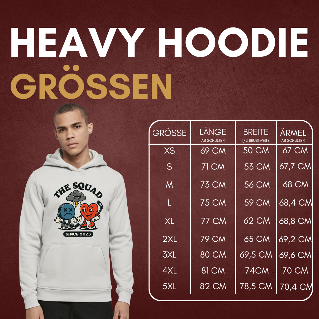 THE SQUAD "Cloudy Mood" Heavy Hoody in 2 Farben