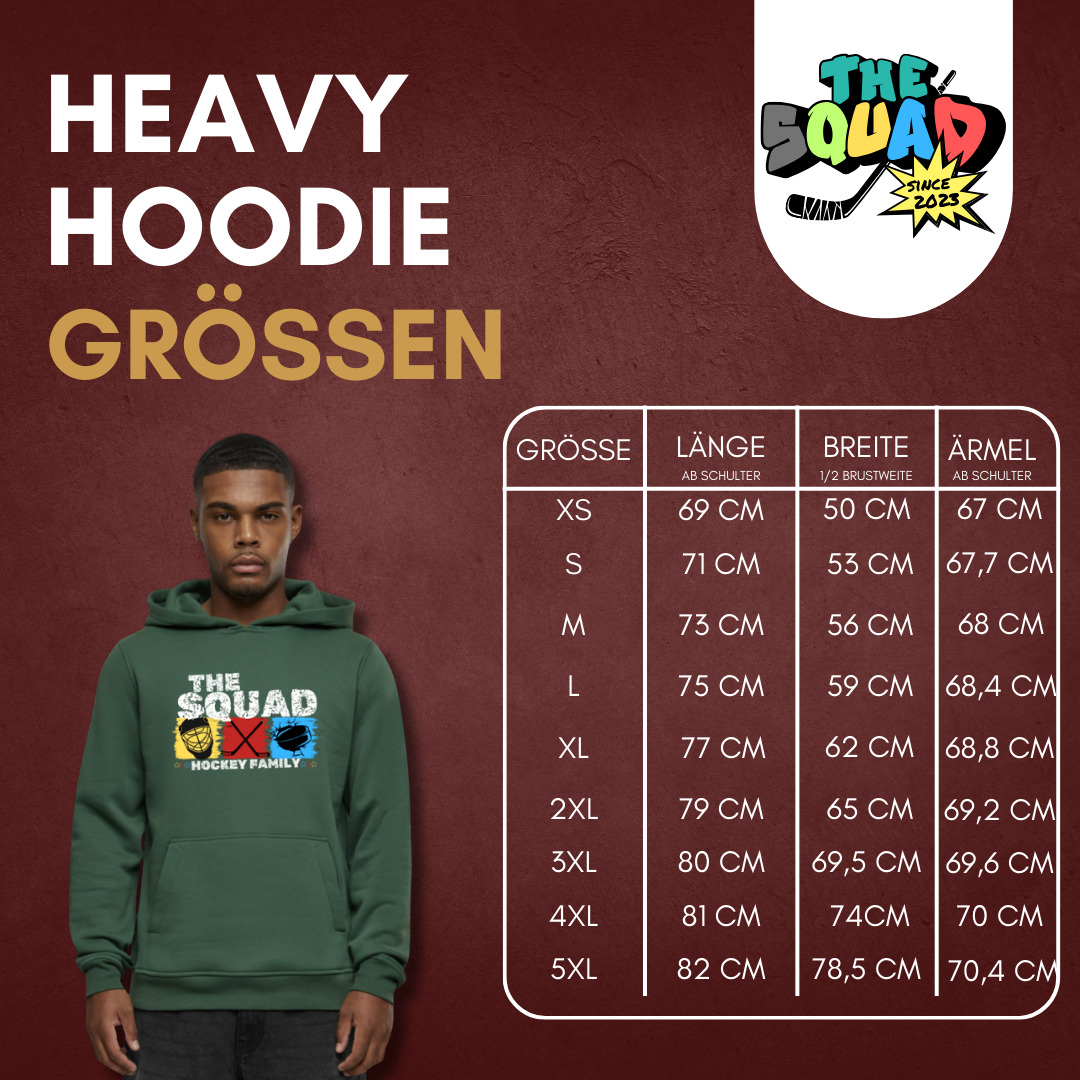 THE SQUAD  "Hockey Icons"  Heavy Hoodie in 2 Farben