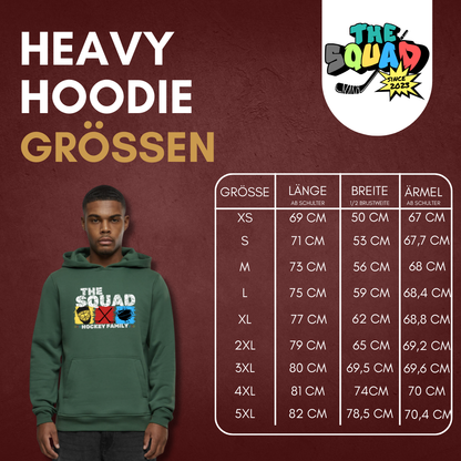 THE SQUAD  "Hockey Icons"  Heavy Hoodie in 2 Farben