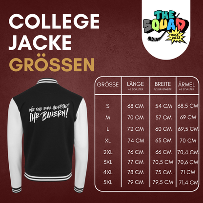 Wir sind eute Hauptstadt" College Jacke 2 Broken Sticks x THE SQUAD