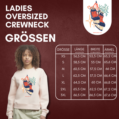 "Under the Mistletoe" Ladies Oversized Crewneck *