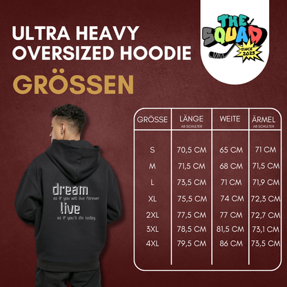 𝕋𝕚𝕞𝕠 𝔾𝕒𝕞𝕤 "dream/live" Ultra Heavy Oversized Hoodie in 2 Farben