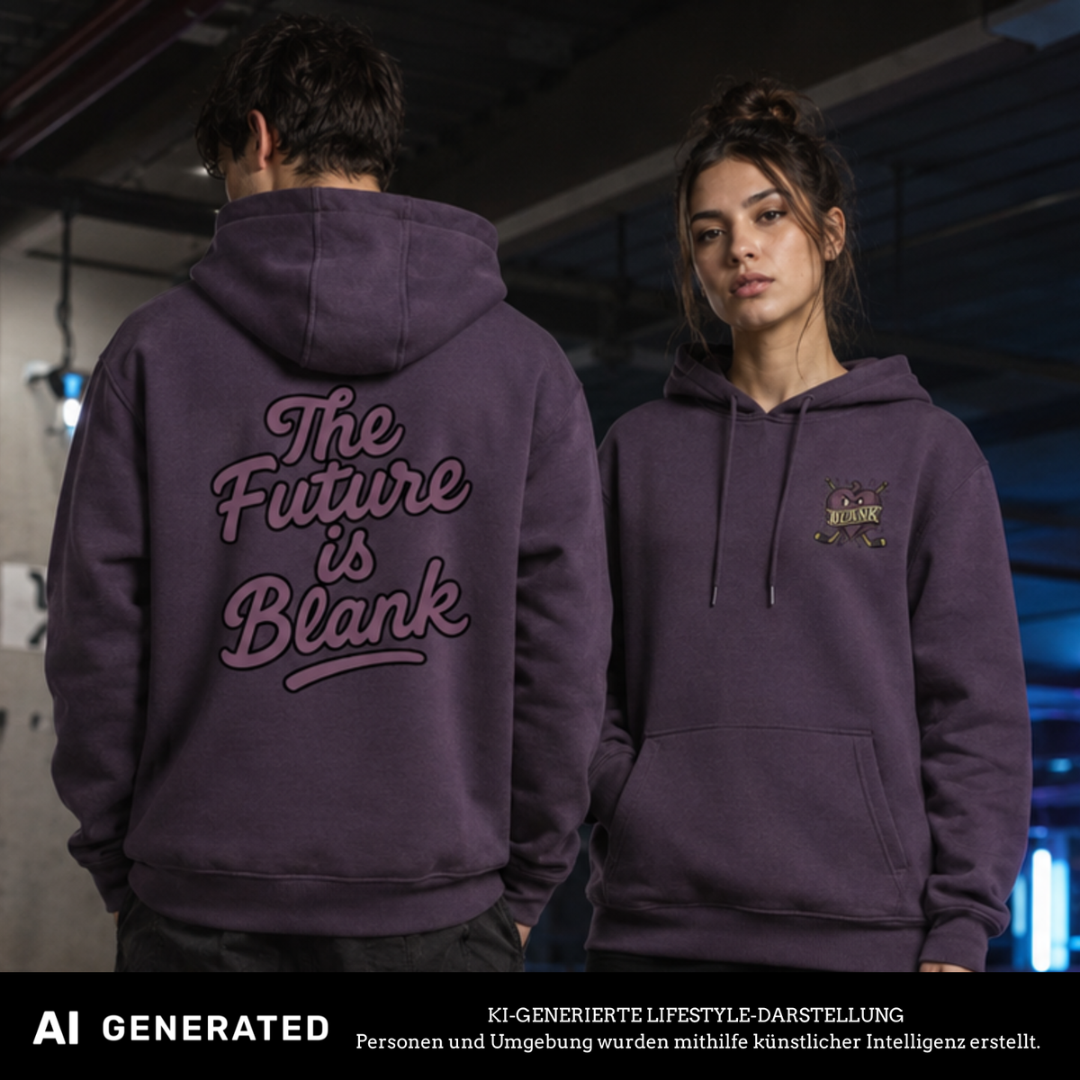 The Future is Blank Hoody Alex Blank x The Squad