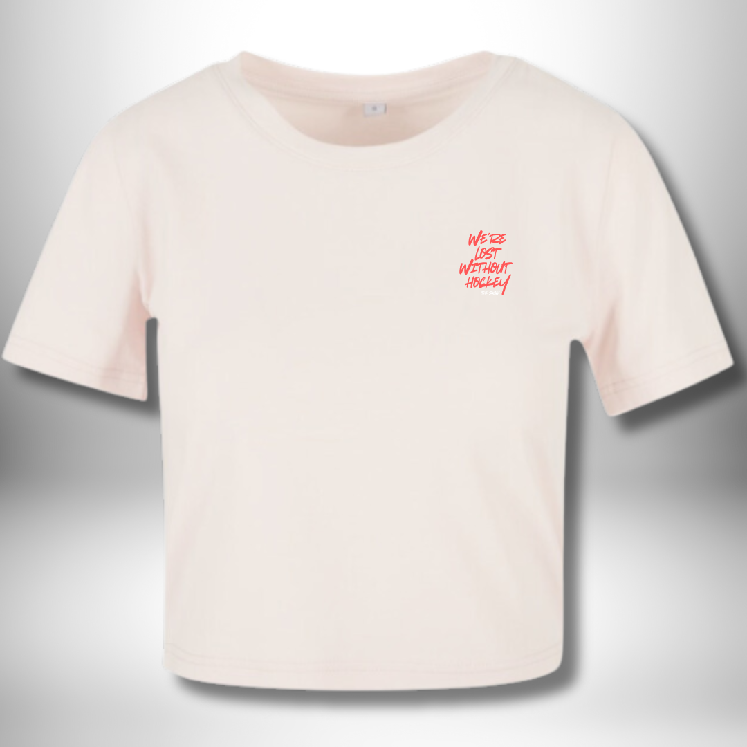 THE SQUAD "Lost without Hockey" Ladies Cropped Tee in 2 Farben