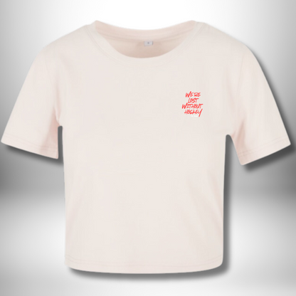THE SQUAD "Lost without Hockey" Ladies Cropped Tee in 2 Farben